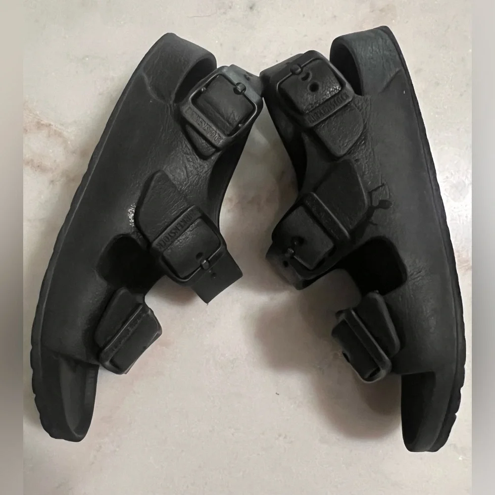 Birkenstock Kids Milano EVA -Black  Back Strap Sandals US 1-1.5 Beach Summer